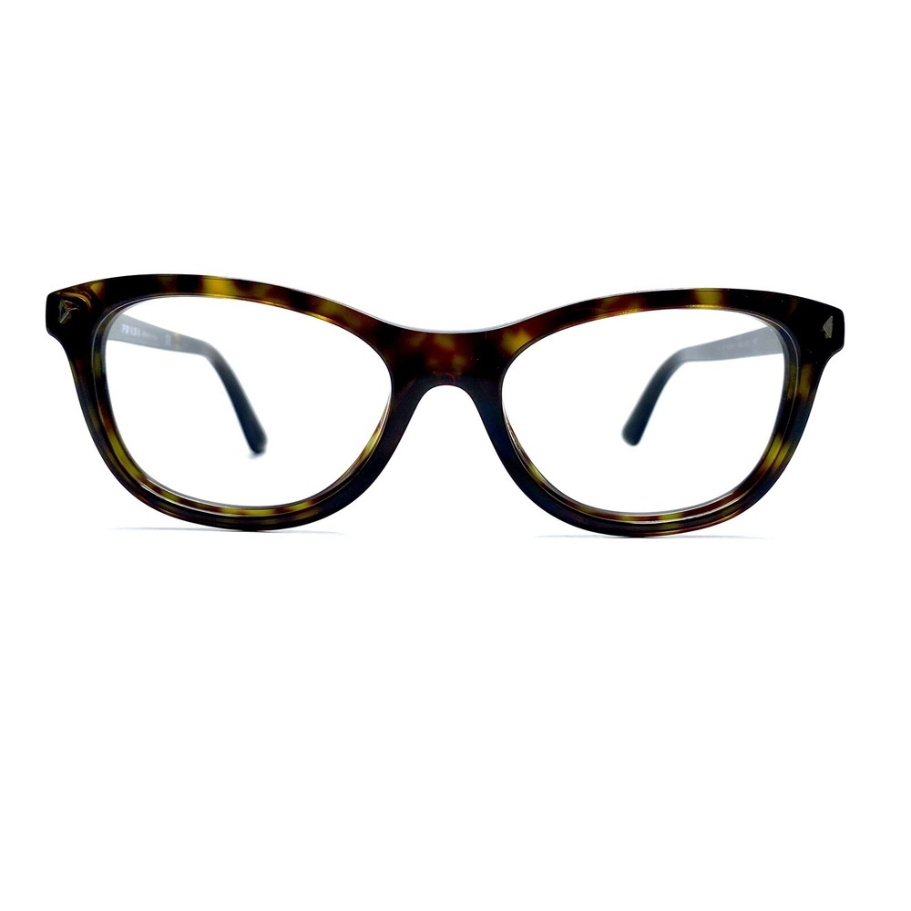 New Prada Brown Tortoise Cat Eye Retro Glasses Italy VPR05B 2AU-101 51 17 140